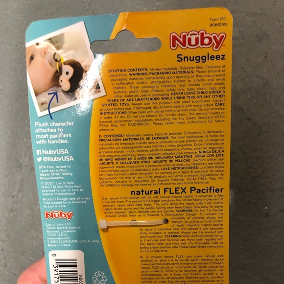 Nuby Snuggleez Fox - Picture 2 of 2